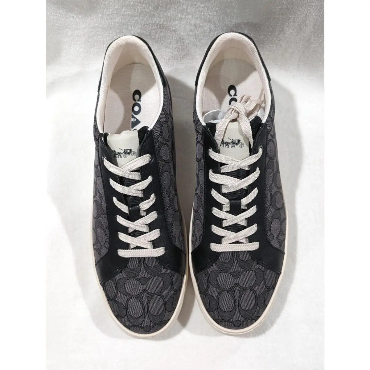 Coach shoes - Coach Clip Jacquard Low Top - CI077 - Black 0