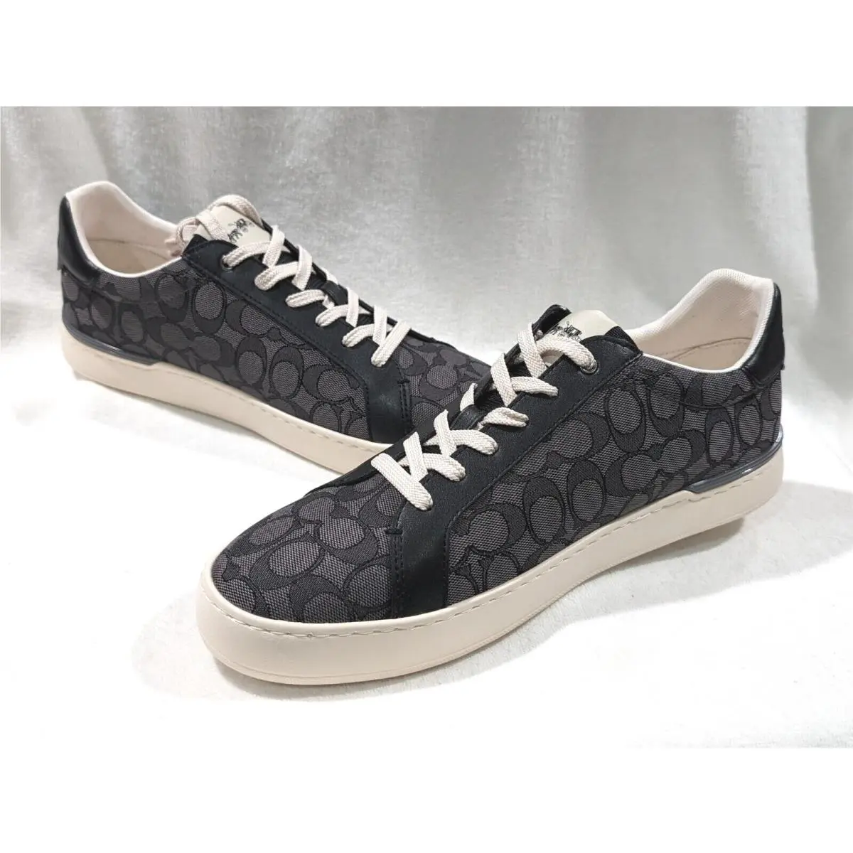 Coach shoes - Coach Clip Jacquard Low Top - CI077 - Black 10