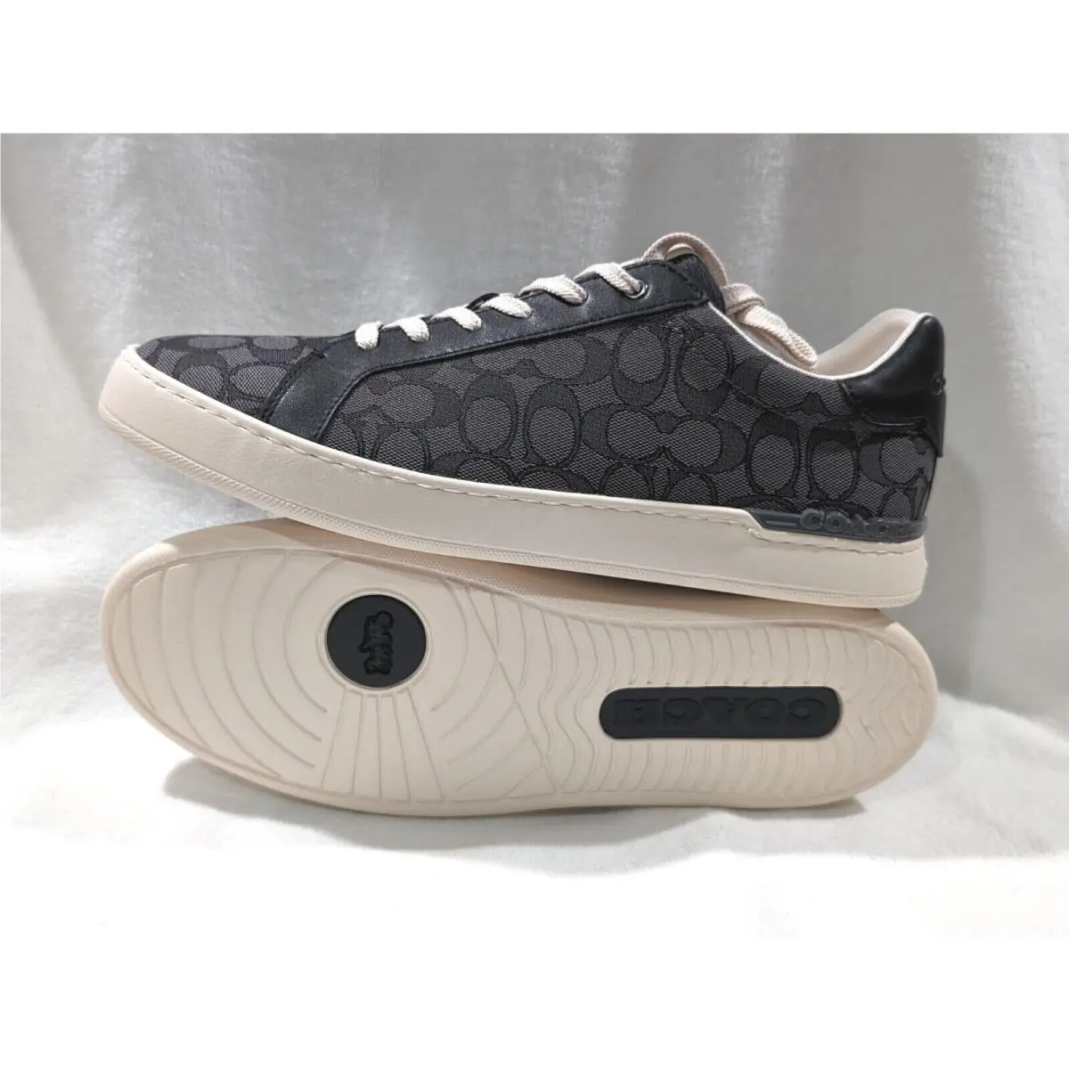 Coach shoes - Coach Clip Jacquard Low Top - CI077 - Black 13