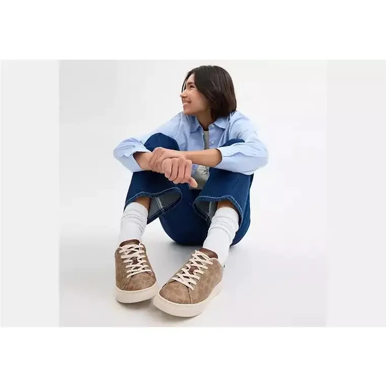 Coach shoes - Coach Clip - Clip - White/Classic Design Back 15