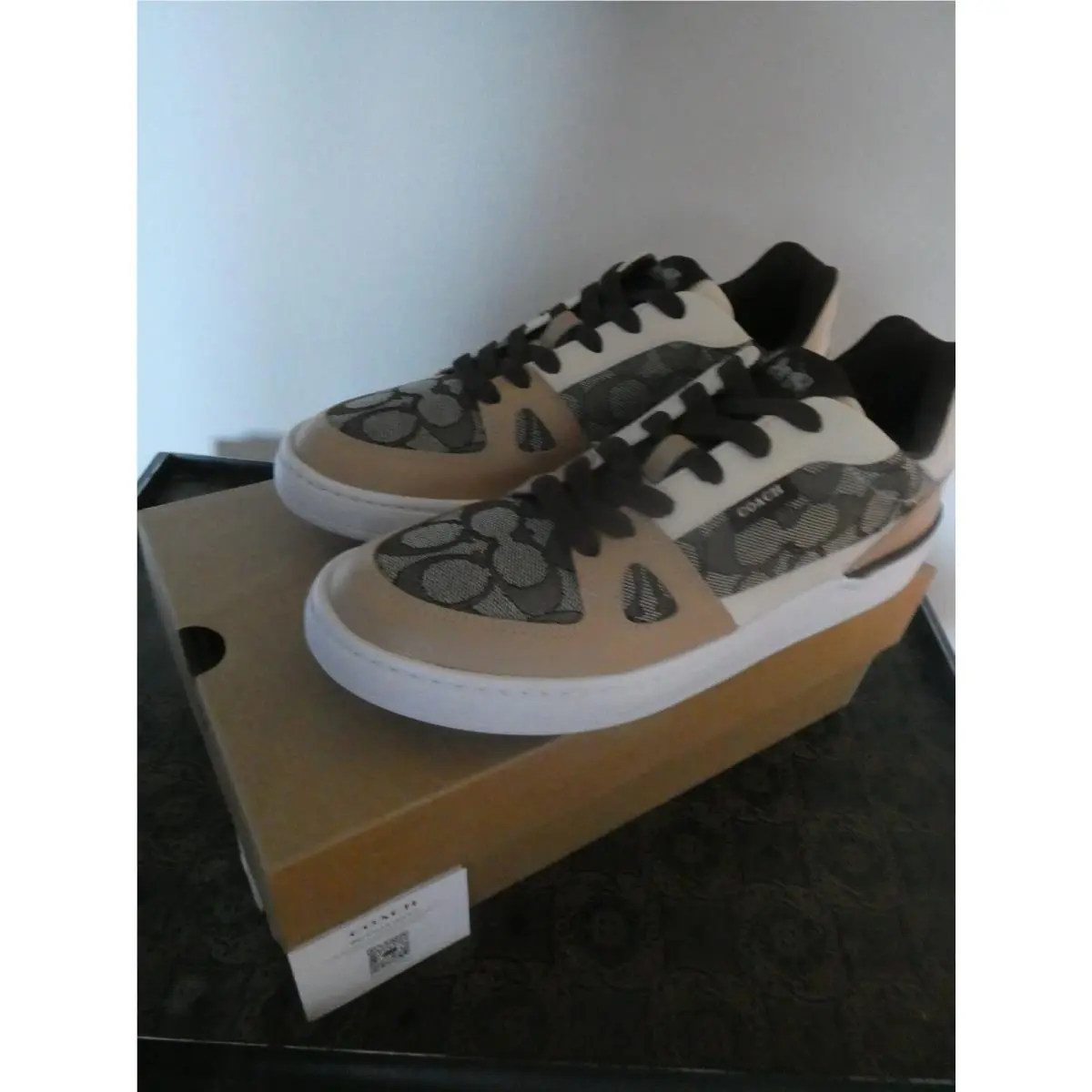 Coach shoes - Coach Clip Signature Court Low Top - Maple 0