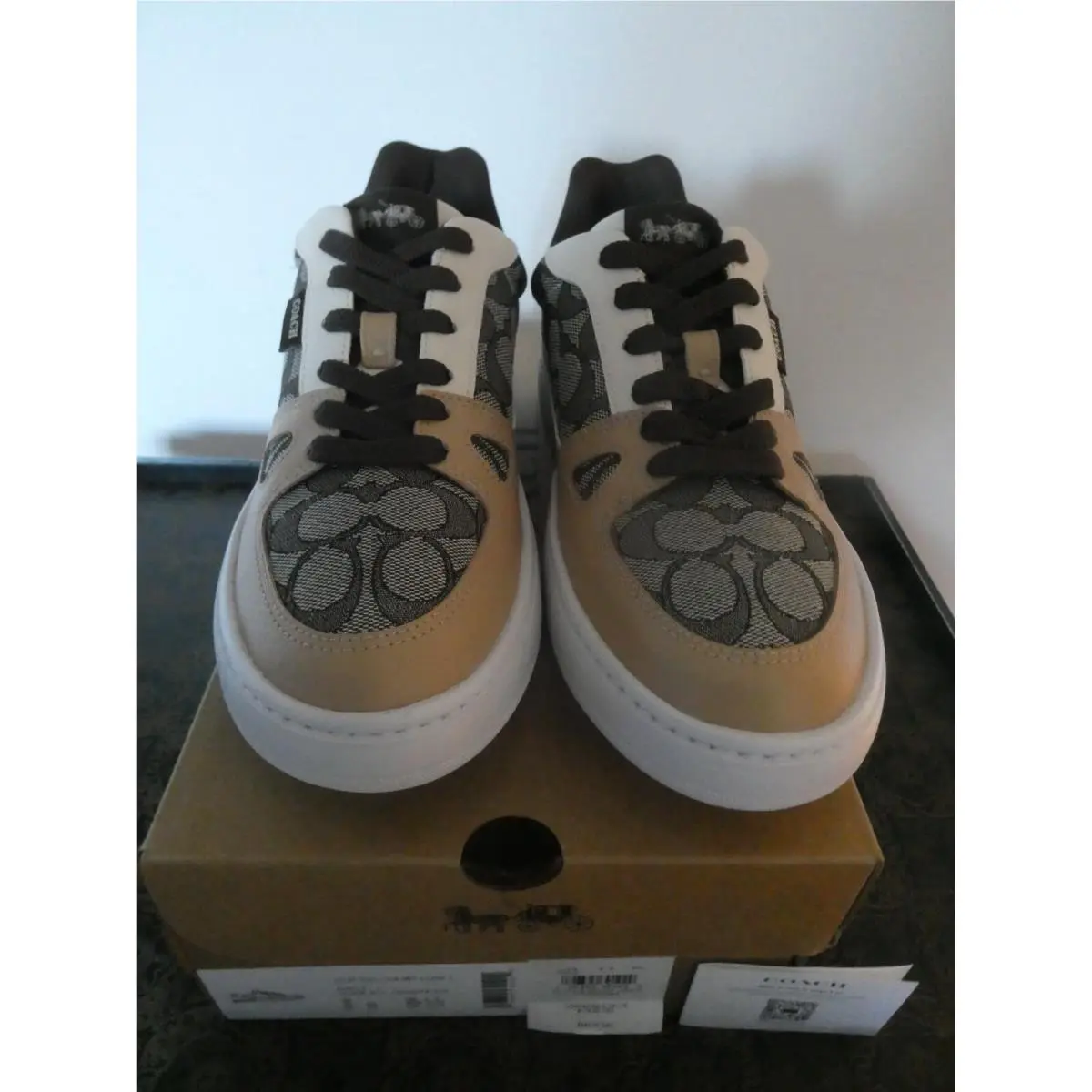 Coach shoes - Coach Clip Signature Court Low Top - Maple 2