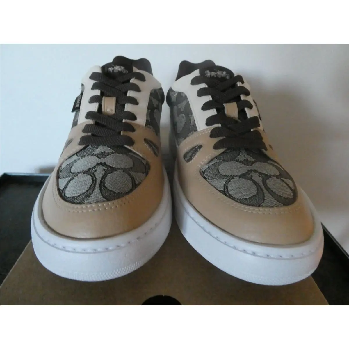 Coach shoes - Coach Clip Signature Court Low Top - Maple 18