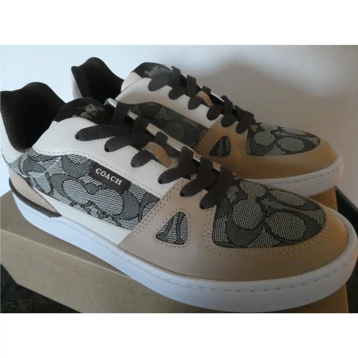 Coach shoes - Coach Clip Signature Court Low Top - Maple 21