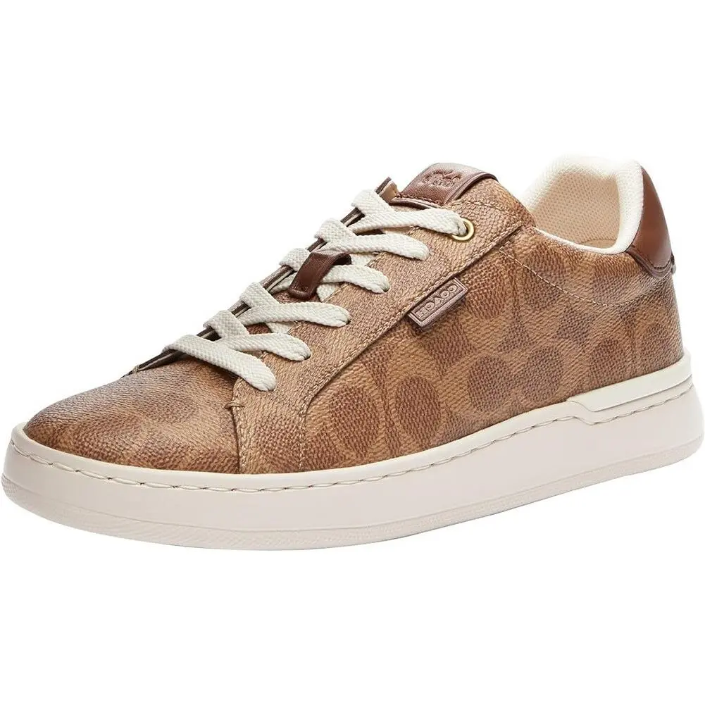 Coach Women`s Lowline Leather Low Top Sneaker Tan
