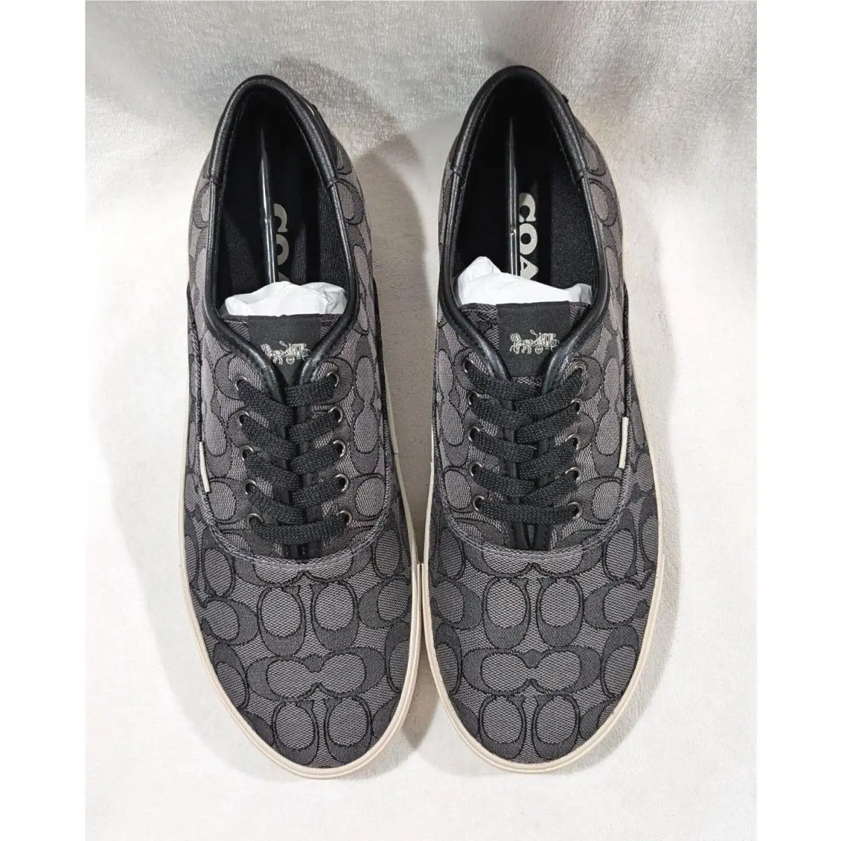 Coach shoes - Coach Skate Signature Jacquard Leather - CC822 - Black 11