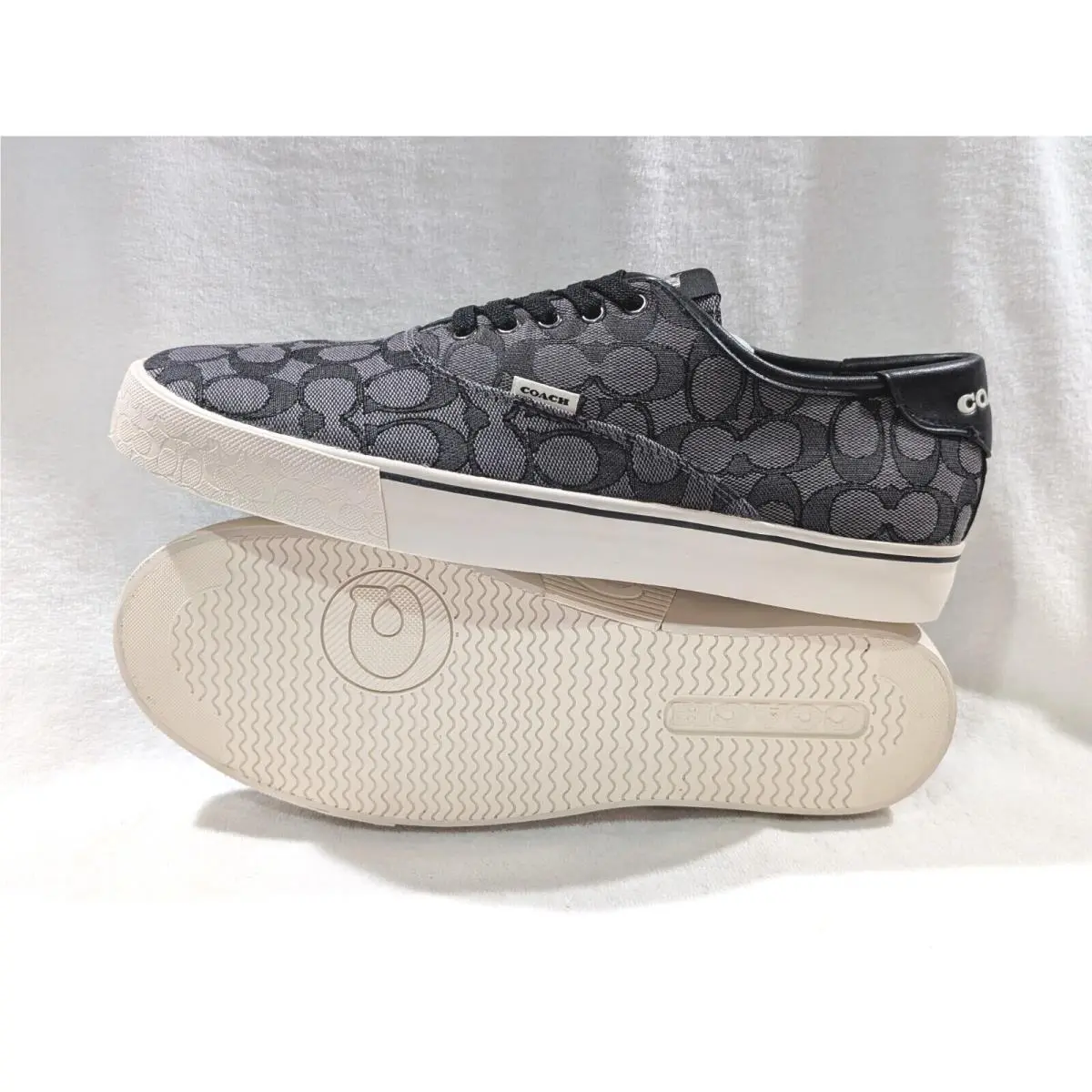 Coach shoes - Coach Skate Signature Jacquard Leather - CC822 - Black 13