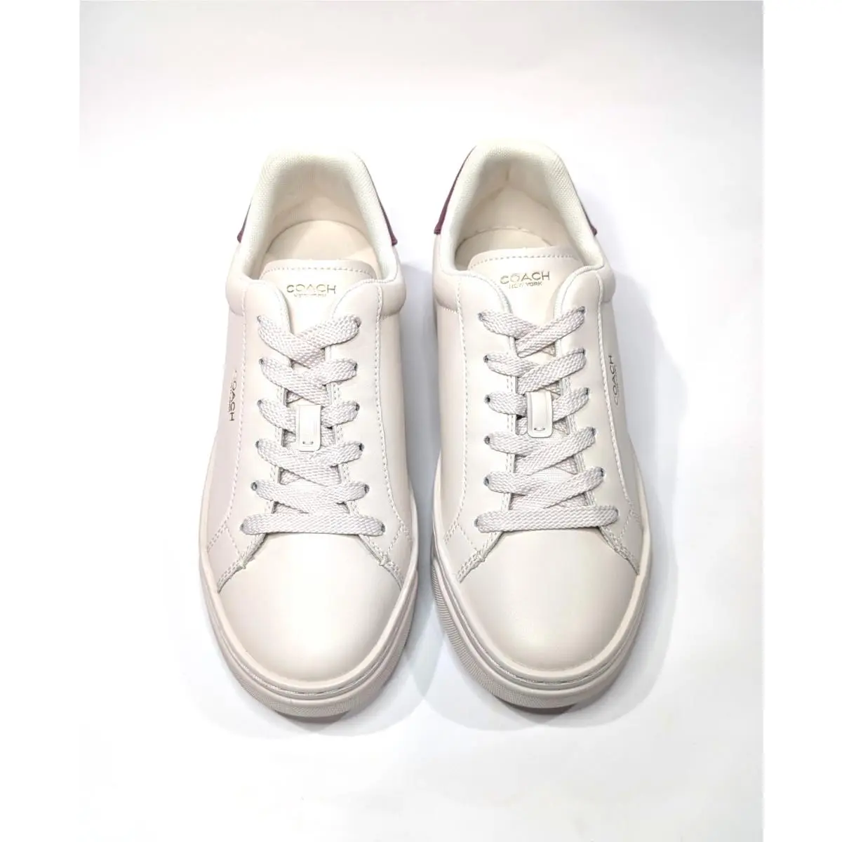 Coach shoes - Coach High Line Leather Sneaker - CW971 - Pink/Chalk 1