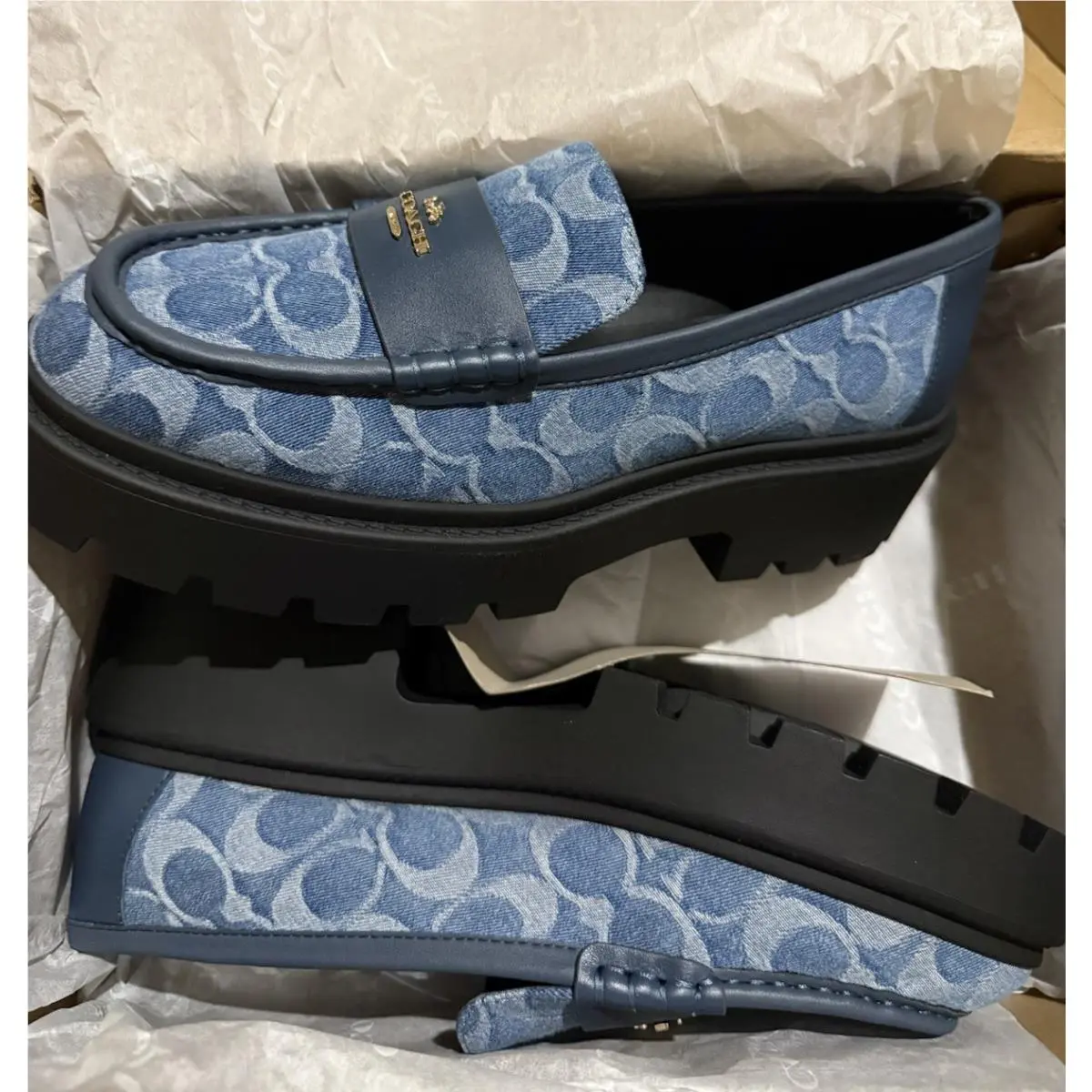 Coach shoes - Coach Monogram Lucy Lug - Monogram Lucy Lug - Blue 17