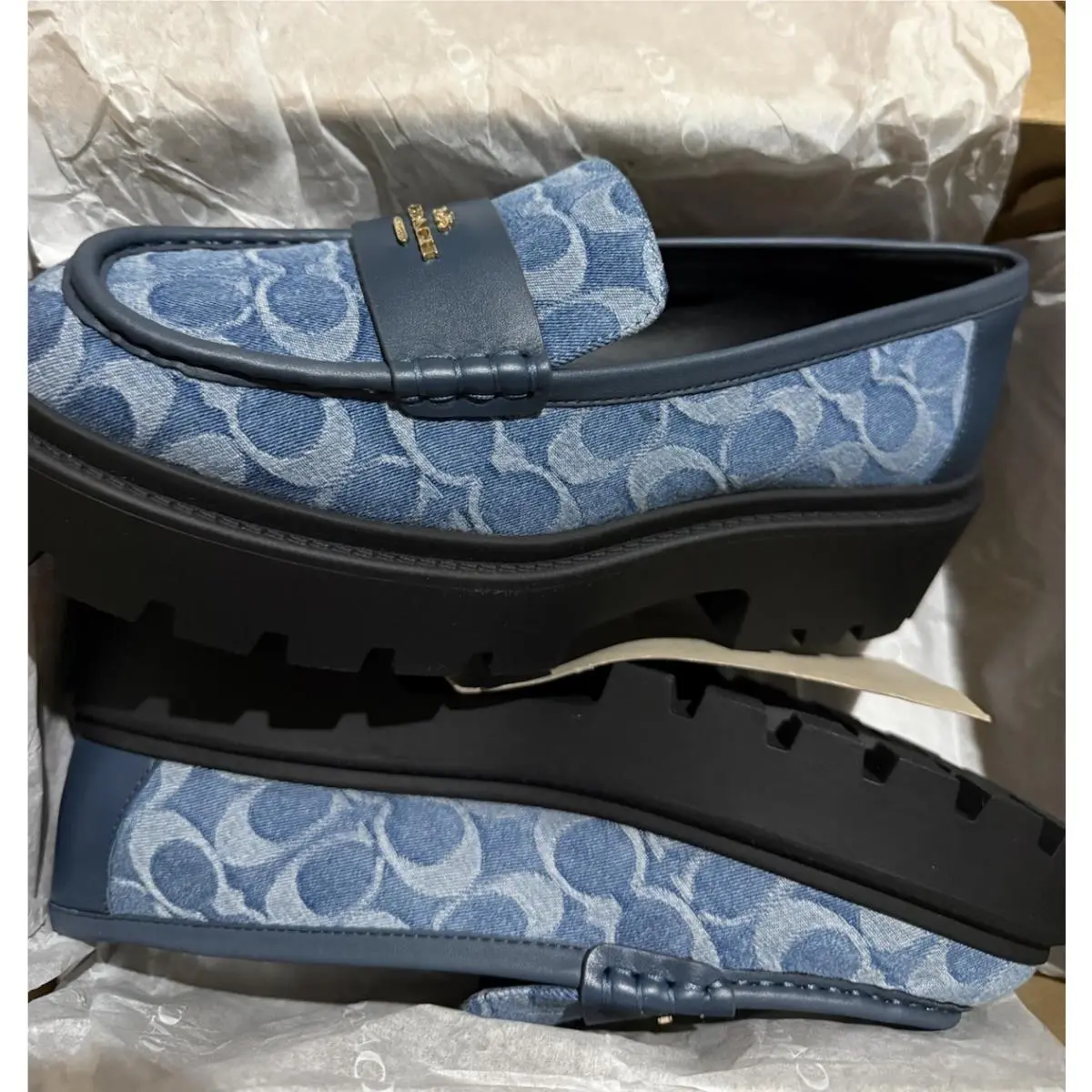 Coach shoes - Coach Monogram Lucy Lug - Monogram Lucy Lug - Blue 9