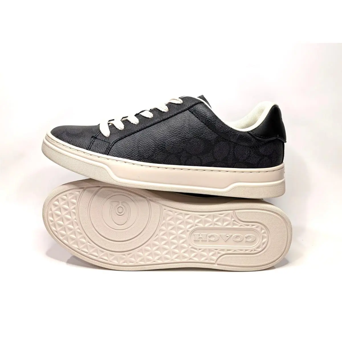 Coach shoes - Coach High Line Leather Sneaker - CW970 - Charcoal/Black 2