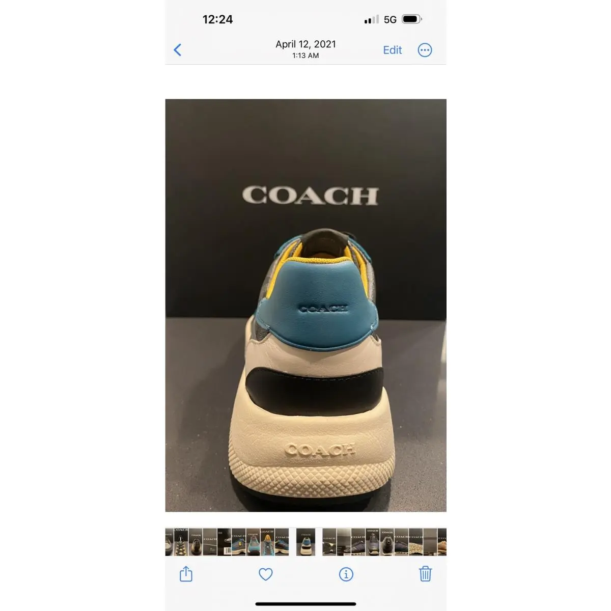 Coach shoes - C152 - C152 - Turquoise/Multi 8
