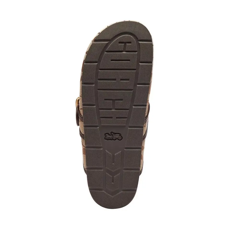 Coach shoes - Coach Signature Sateen Jacquard Archival Buckle Clogs - CFX82 - Brown 8