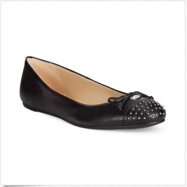 Coach Women’s Doreen Ballet Flat Soft Leather Black Sizes 6
