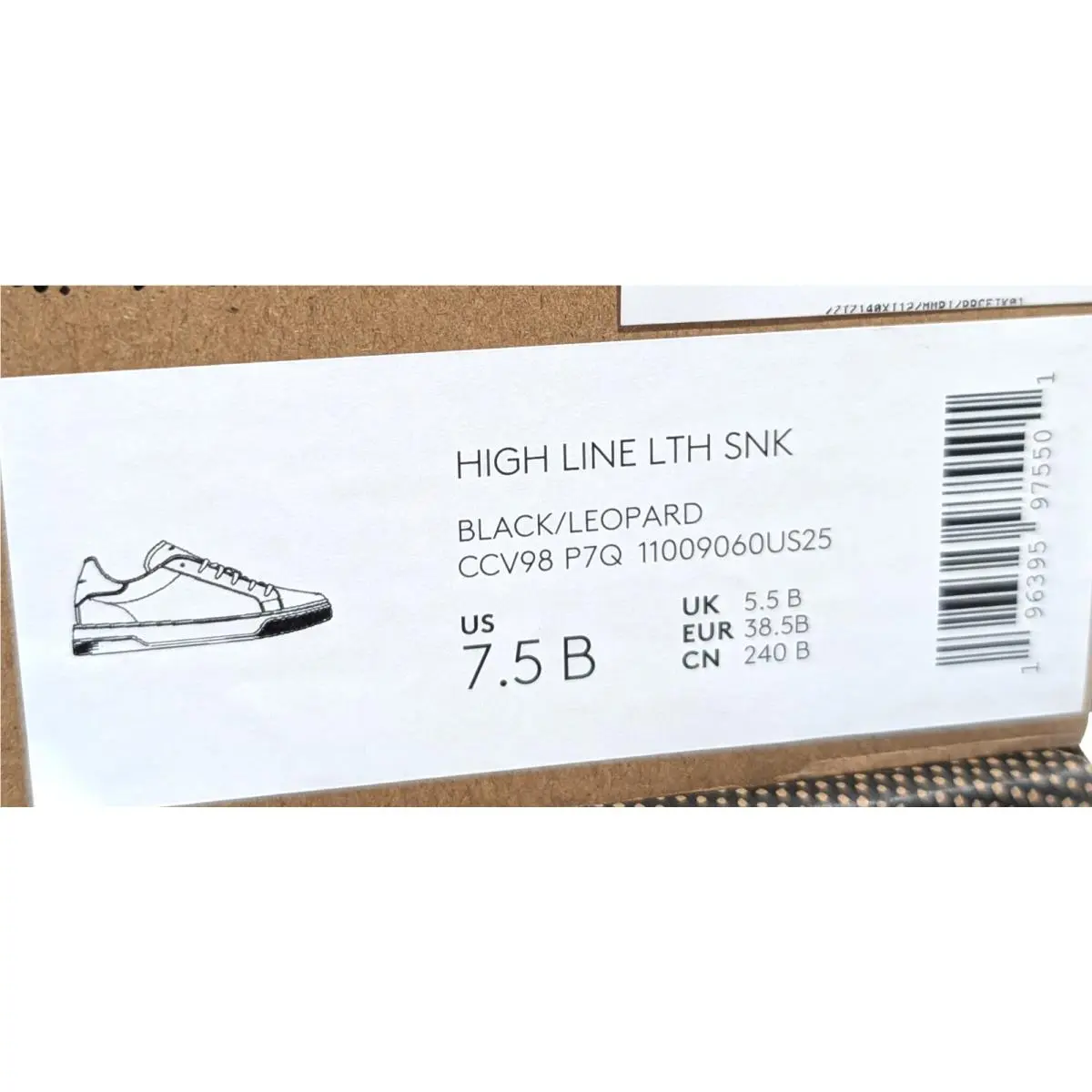 Coach shoes - Coach High Line Leather Sneaker - CVV98 - Black/Leopard 20