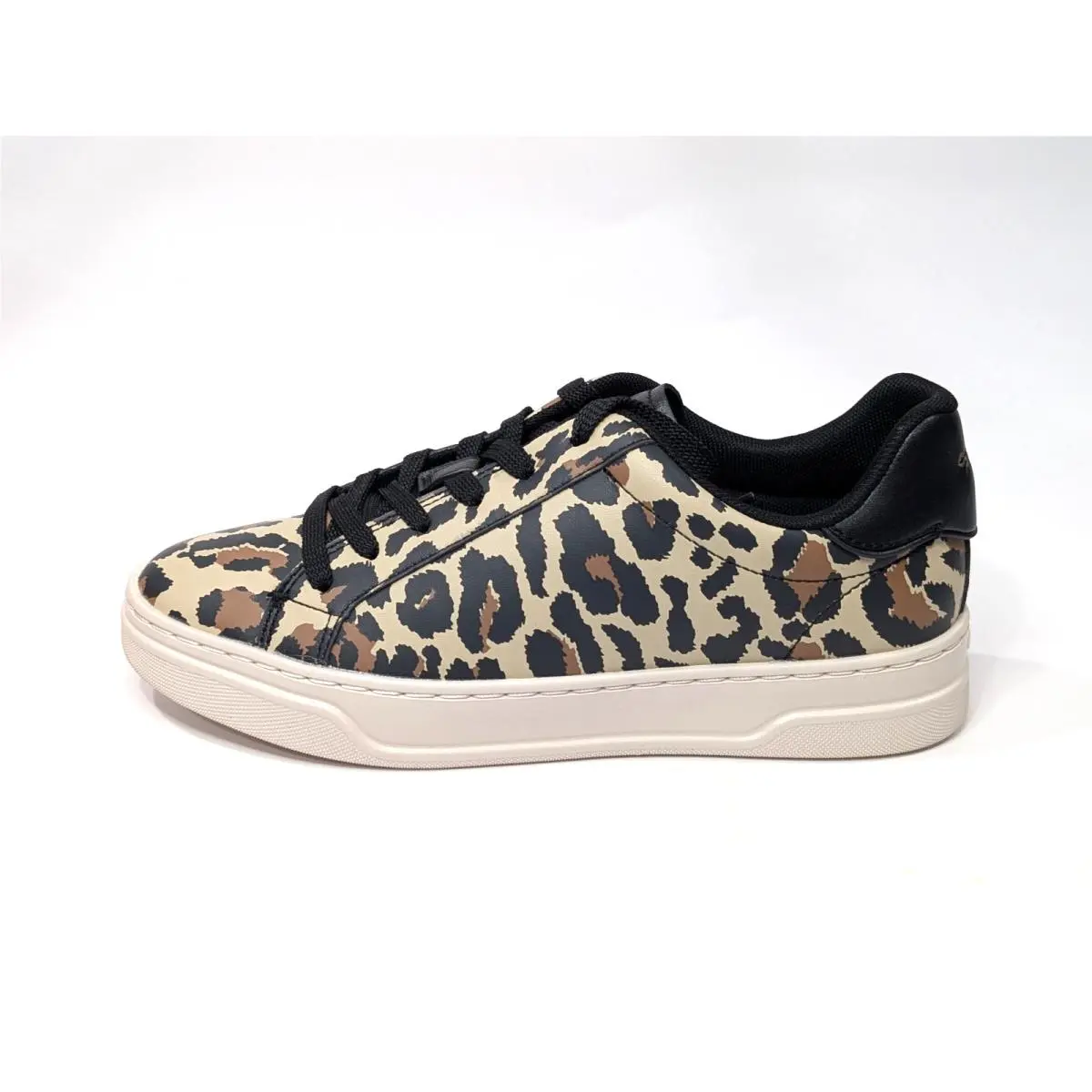 Coach shoes - Coach High Line Leather Sneaker - CVV98 - Black/Leopard 5