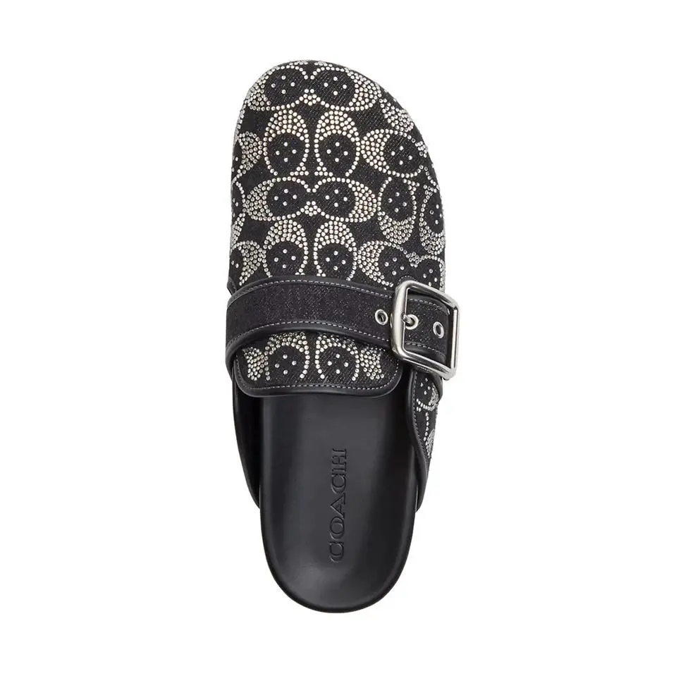 Coach shoes - Coach Archival Crystal Buckle Clog - CGI03 - Black 5