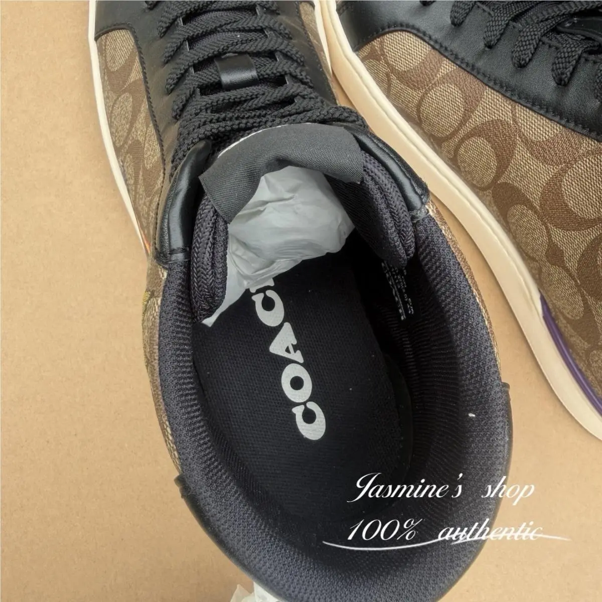 Coach shoes - Clip - Clip - C6028 - Khaki/Black 8