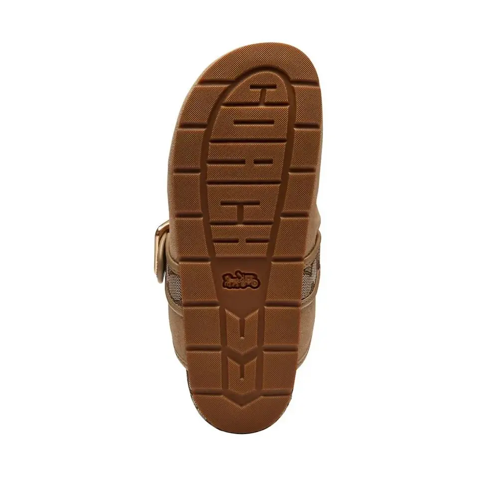 Coach shoes - Coach Archival Buckle Suede Clog - Beige 3