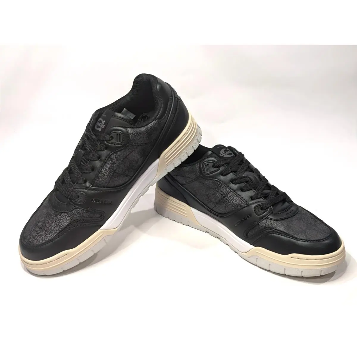 Coach Soho Charcoal/black Signature Women`s Sneakers CAQ24 - Size 8.5