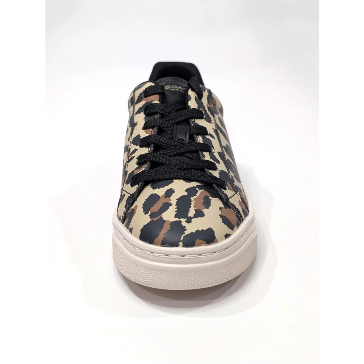 Coach shoes - Coach High Line Leather Sneaker - CVV98 - Black/Leopard 14