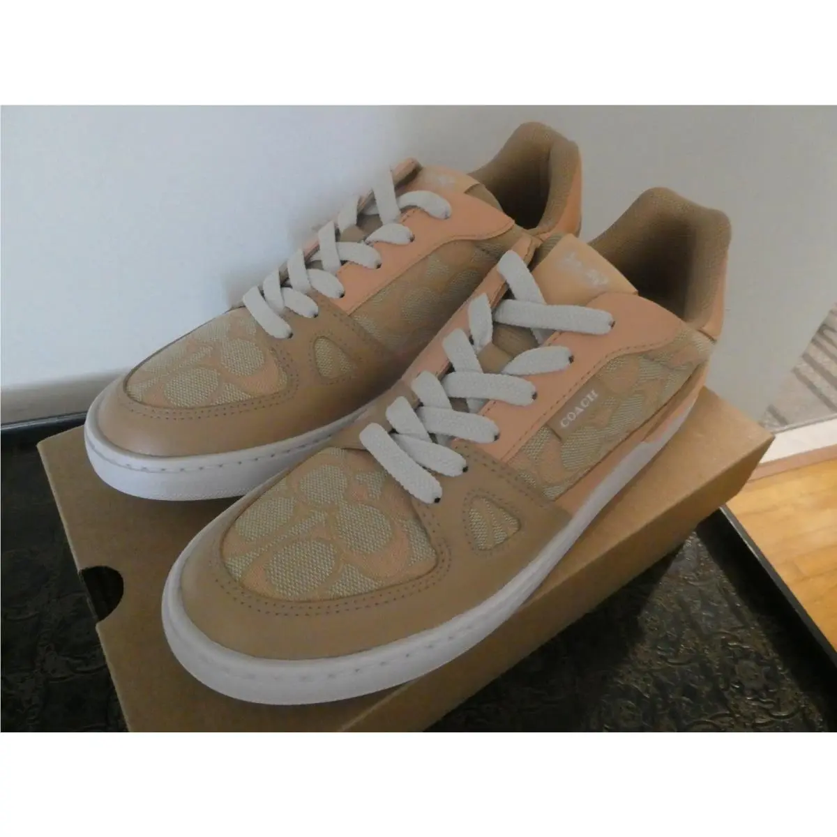 Coach shoes - Coach Clip Signature Court Low Top - Pink 14
