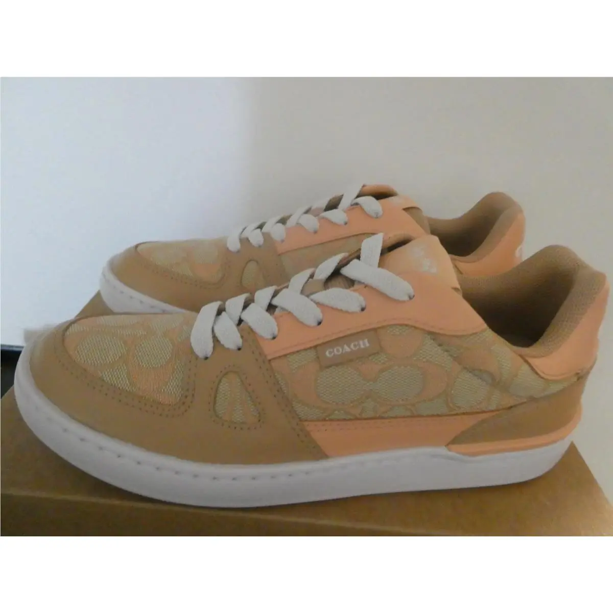 Coach shoes - Coach Clip Signature Court Low Top - Pink 15