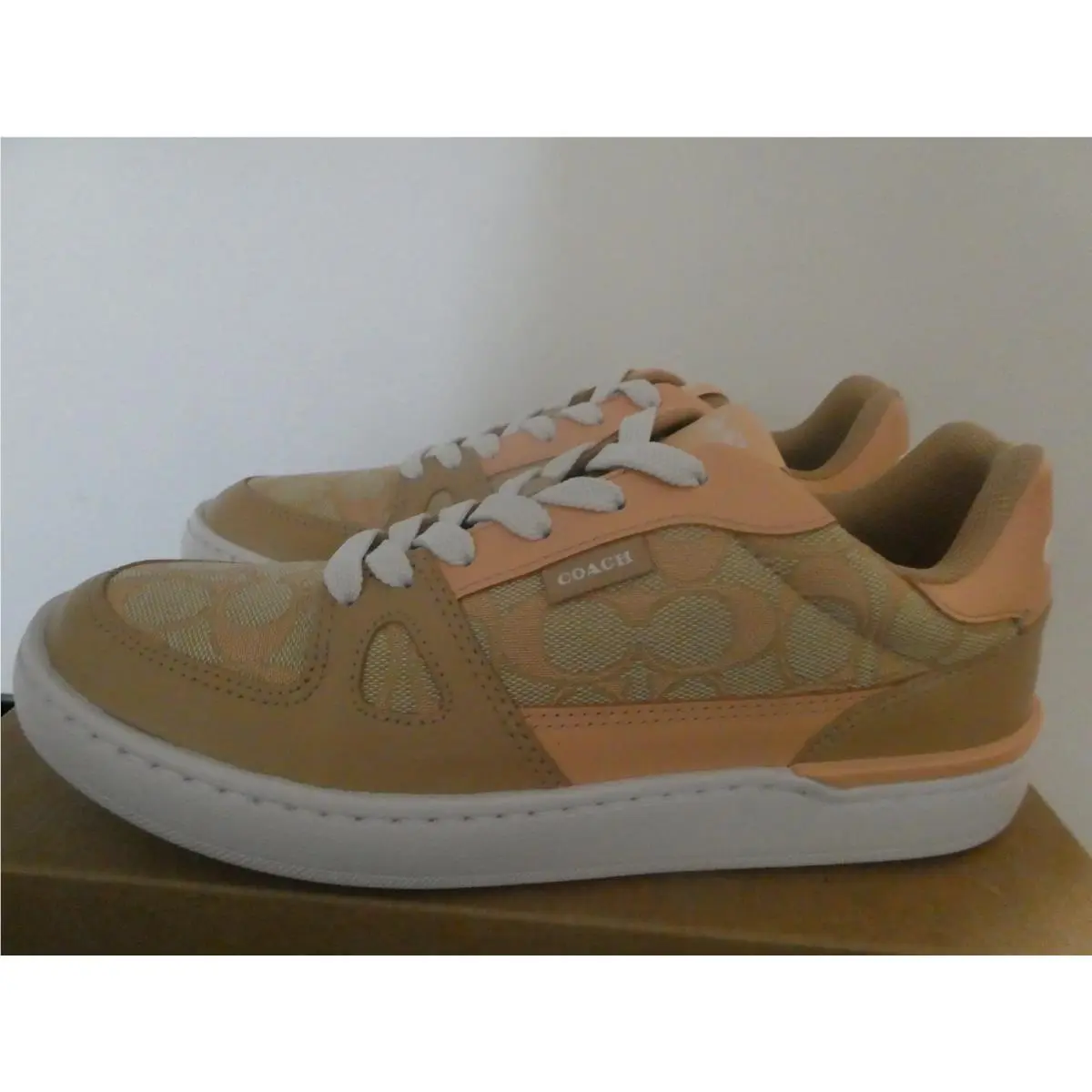 Coach shoes - Coach Clip Signature Court Low Top - Pink 16