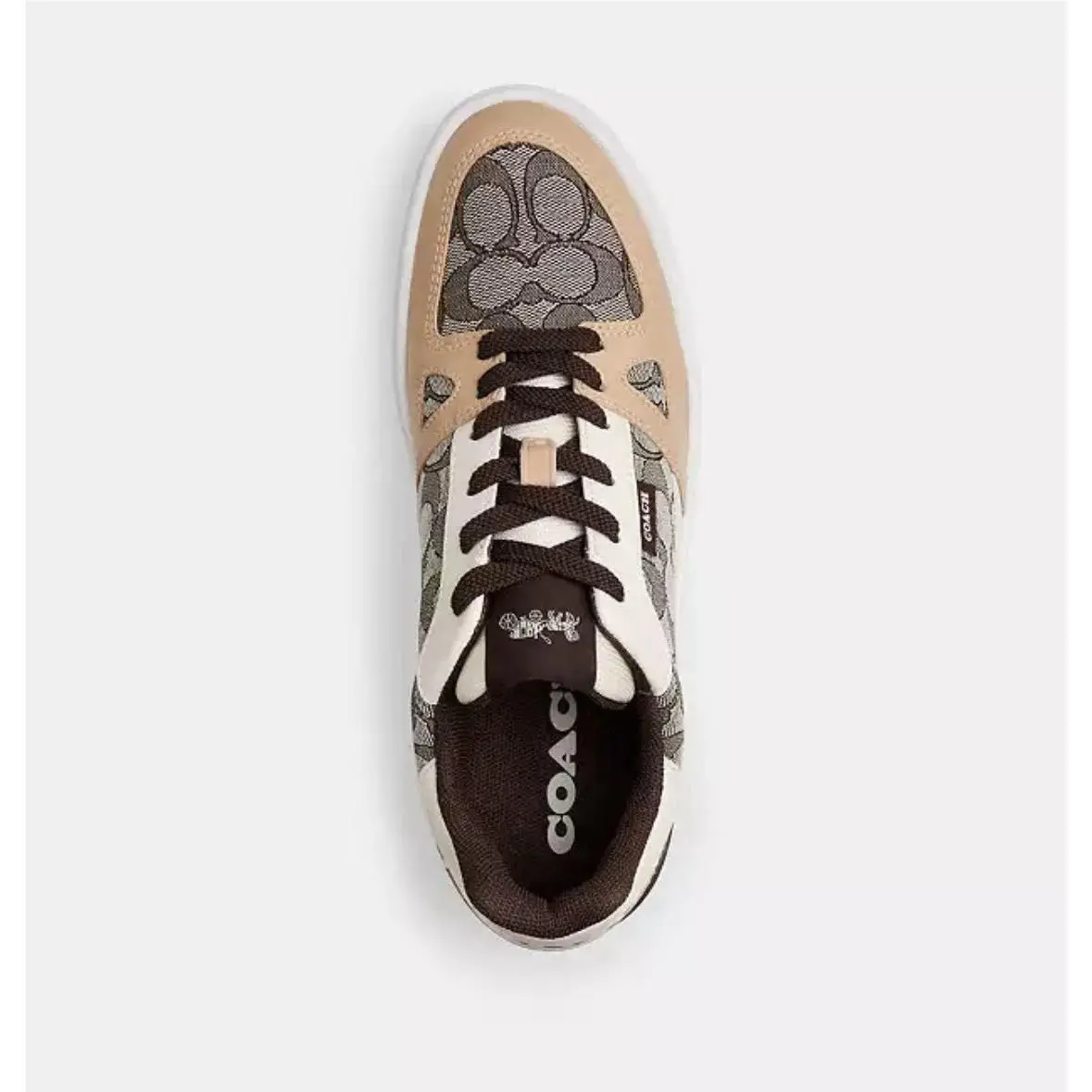 Coach shoes - Coach Clip Signature Court Low Top - CU478 - Maple (UPC: 0196395391615) 1