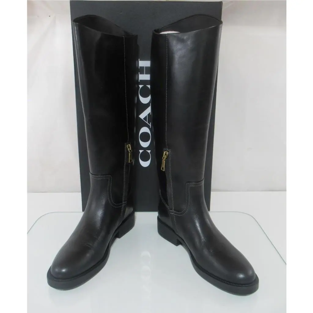 Coach shoes - Coach Park Leather Tall Boot - CCH75 - Black (UPC: 196395982561) 3