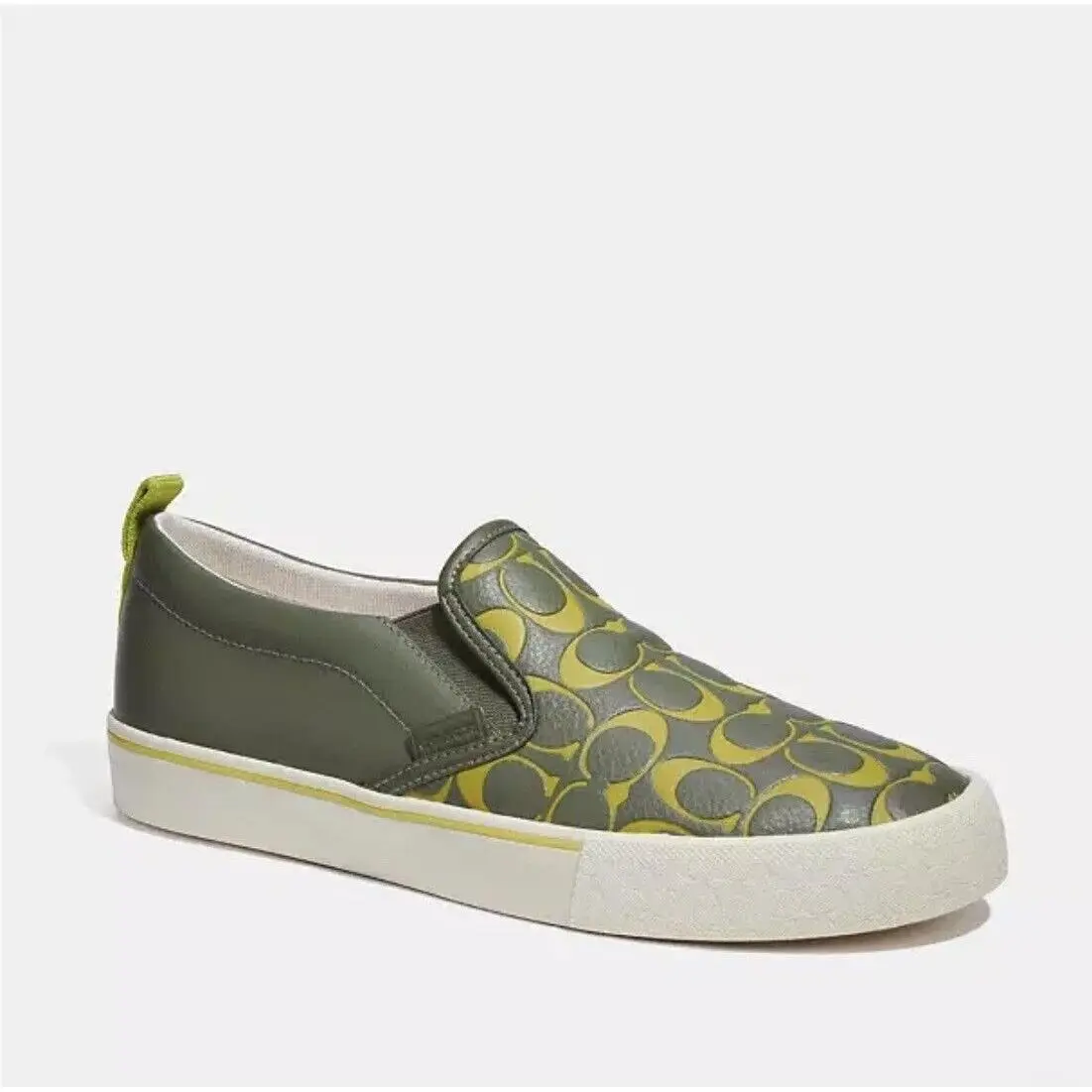 Coach shoes - Coach Printed Pebble Skate Sneaker - CA283 - Green, Manufacturer: Army Green (UPC: 0195031522499) 8