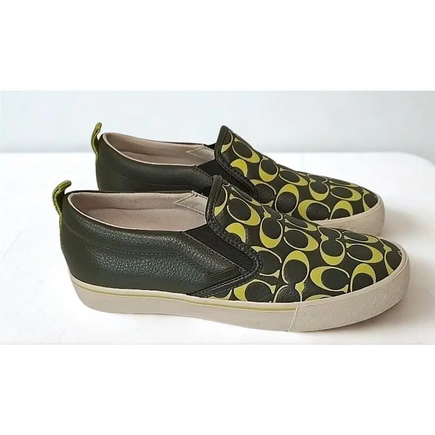 Coach shoes - Coach Printed Pebble Skate Sneaker - CA283 - Green, Manufacturer: Army Green (UPC: 0195031522499) 3