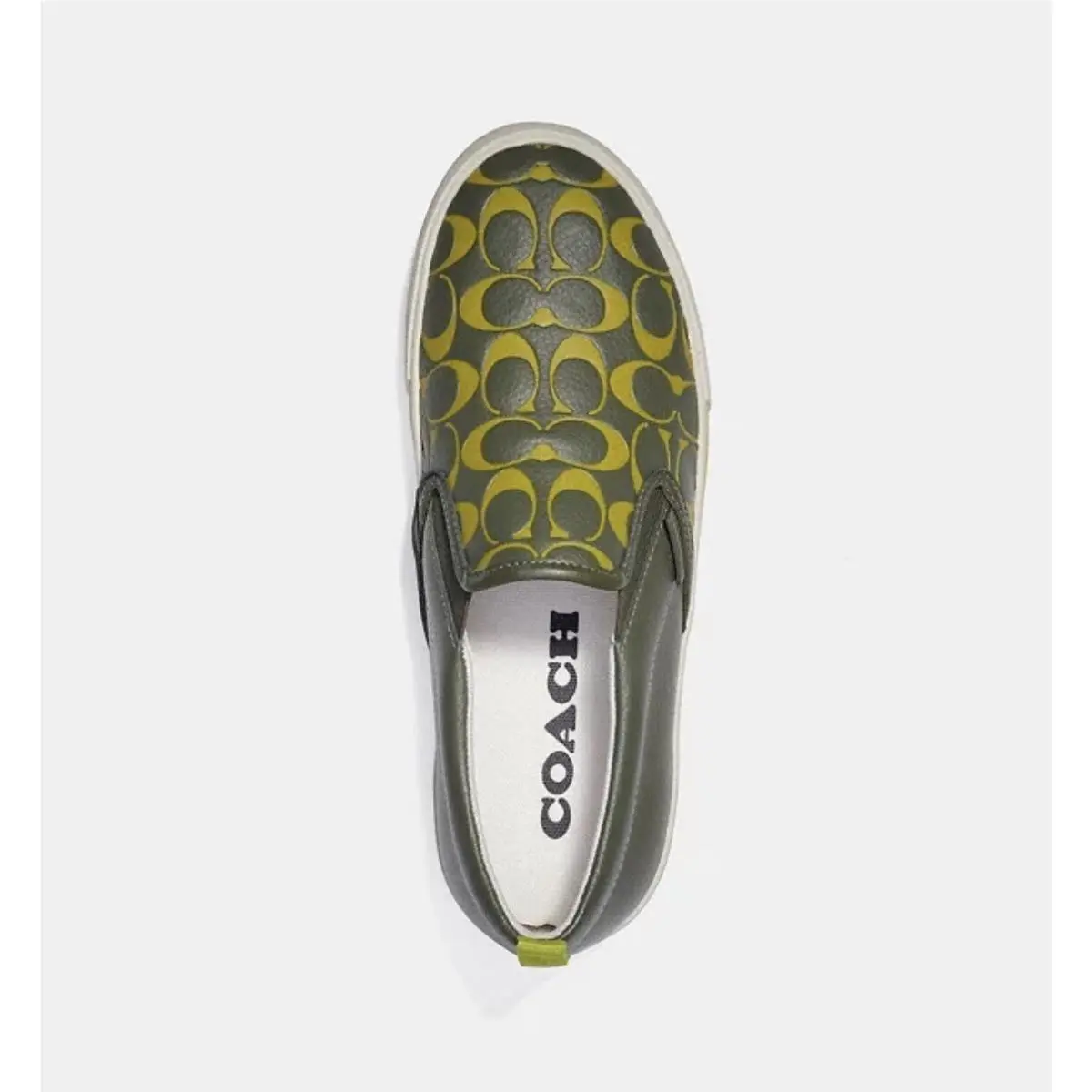 Coach shoes - Coach Printed Pebble Skate Sneaker - CA283 - Green, Manufacturer: Army Green (UPC: 0195031522499) 7
