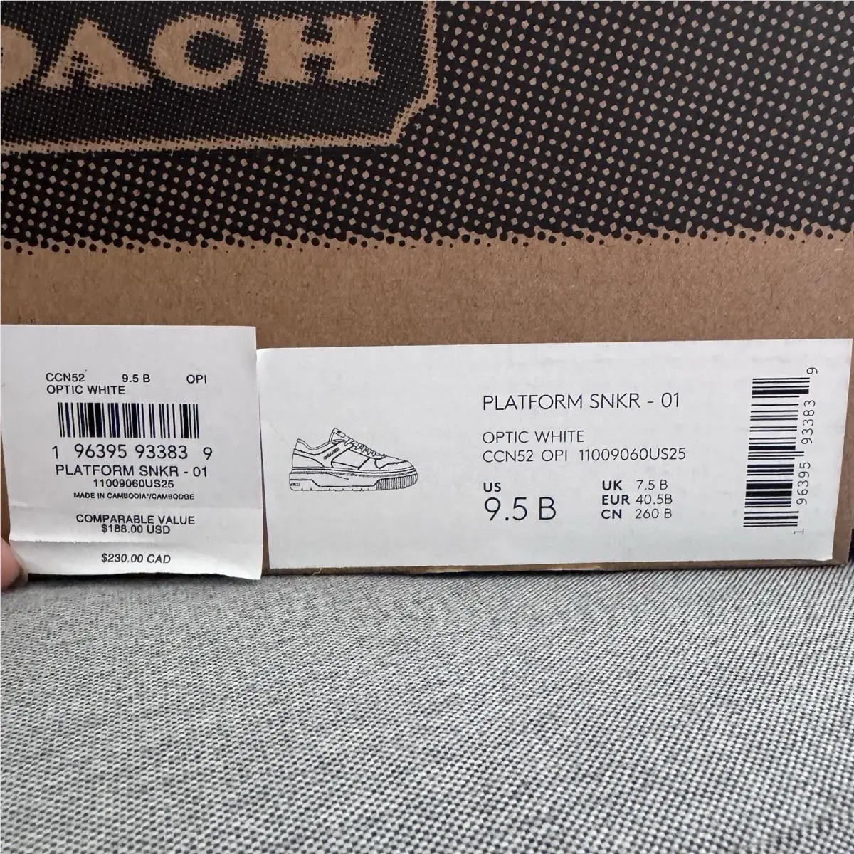 Coach shoes - Coach Platform Sneaker - Platform Sneaker - CCN52 - Optic White (UPC: 196395933839) 14