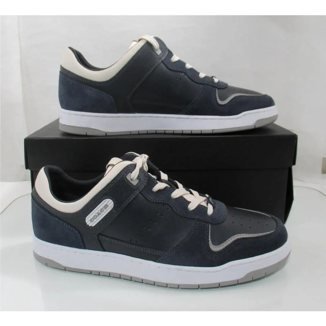 Coach shoes - Coach Mixed C201 Material Sneaker - C201 - Blue (UPC: 196395031313) 1