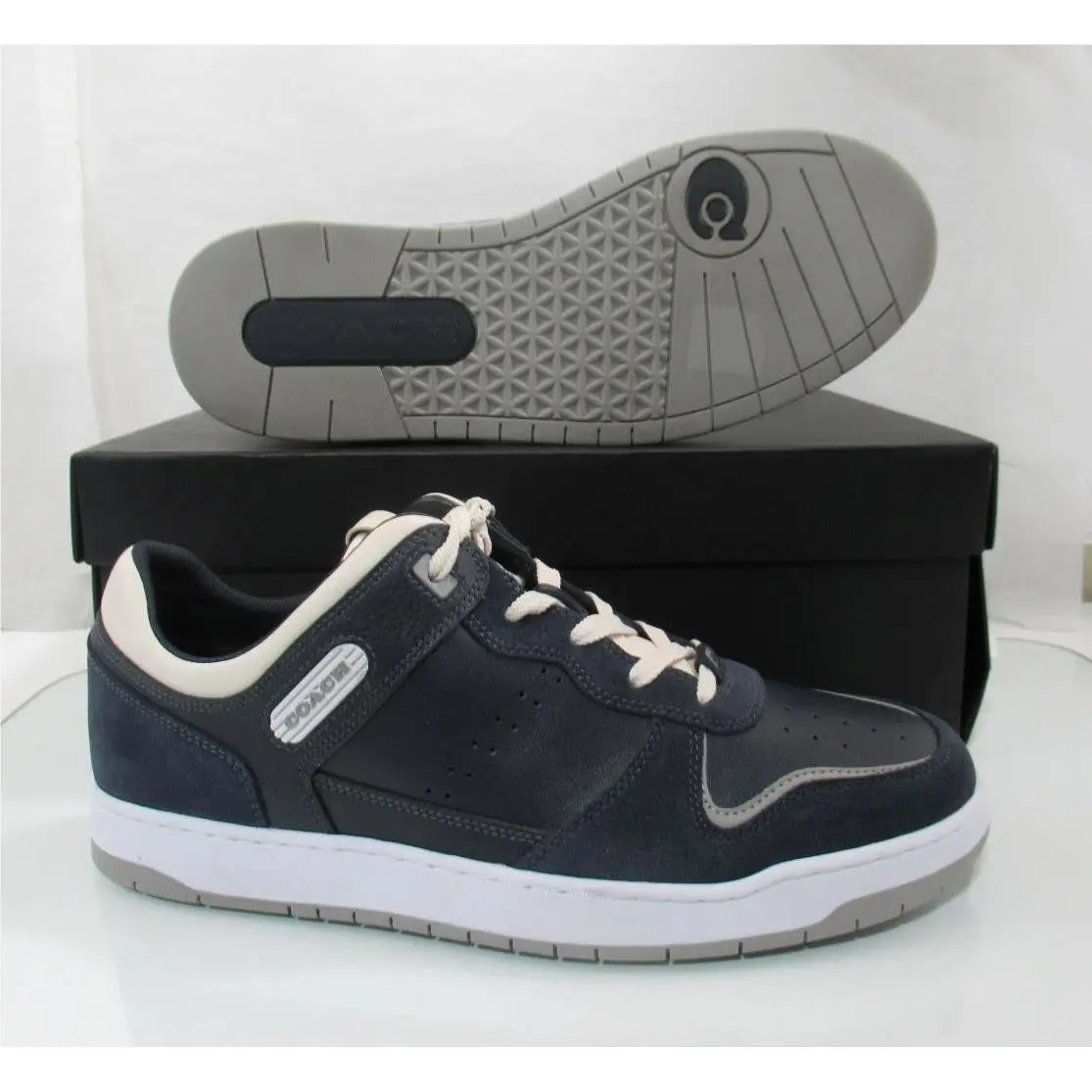 Coach shoes - Coach Mixed C201 Material Sneaker - C201 - Blue (UPC: 196395031313) 7