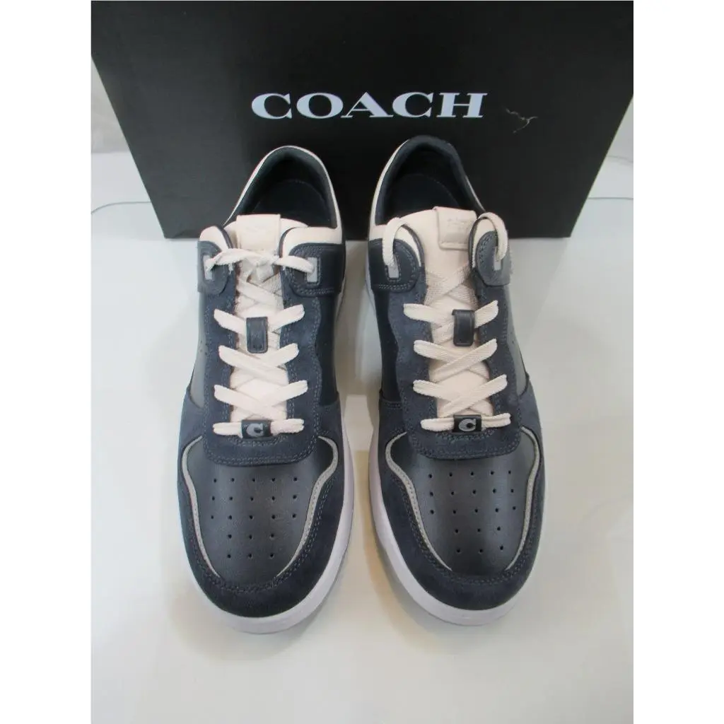 Coach shoes - Coach Mixed C201 Material Sneaker - C201 - Blue (UPC: 196395031313) 2