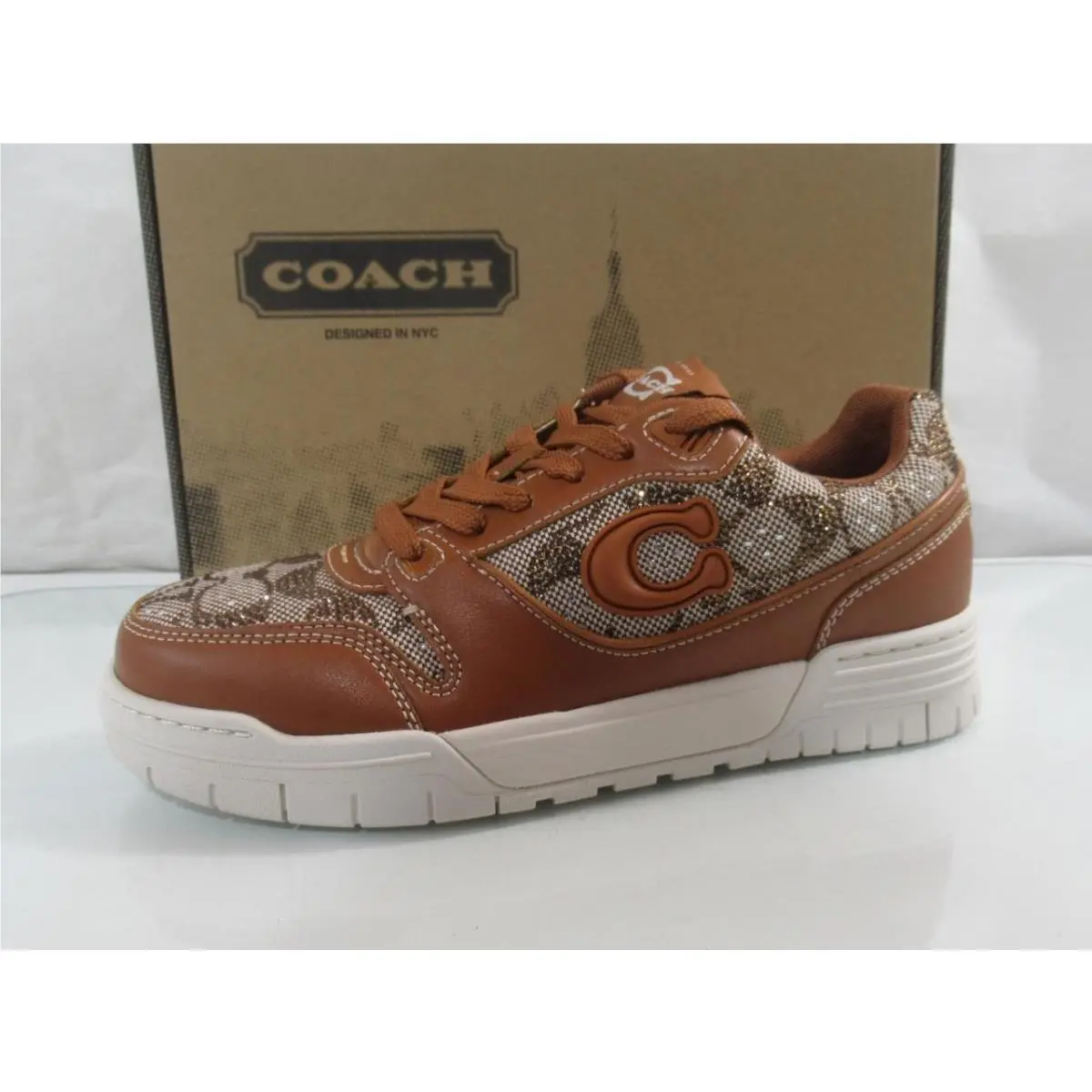 Coach shoes - Coach Crystal Jacquard Soho Sneaker - CDE26 - Brown (UPC: 198685085426) 0