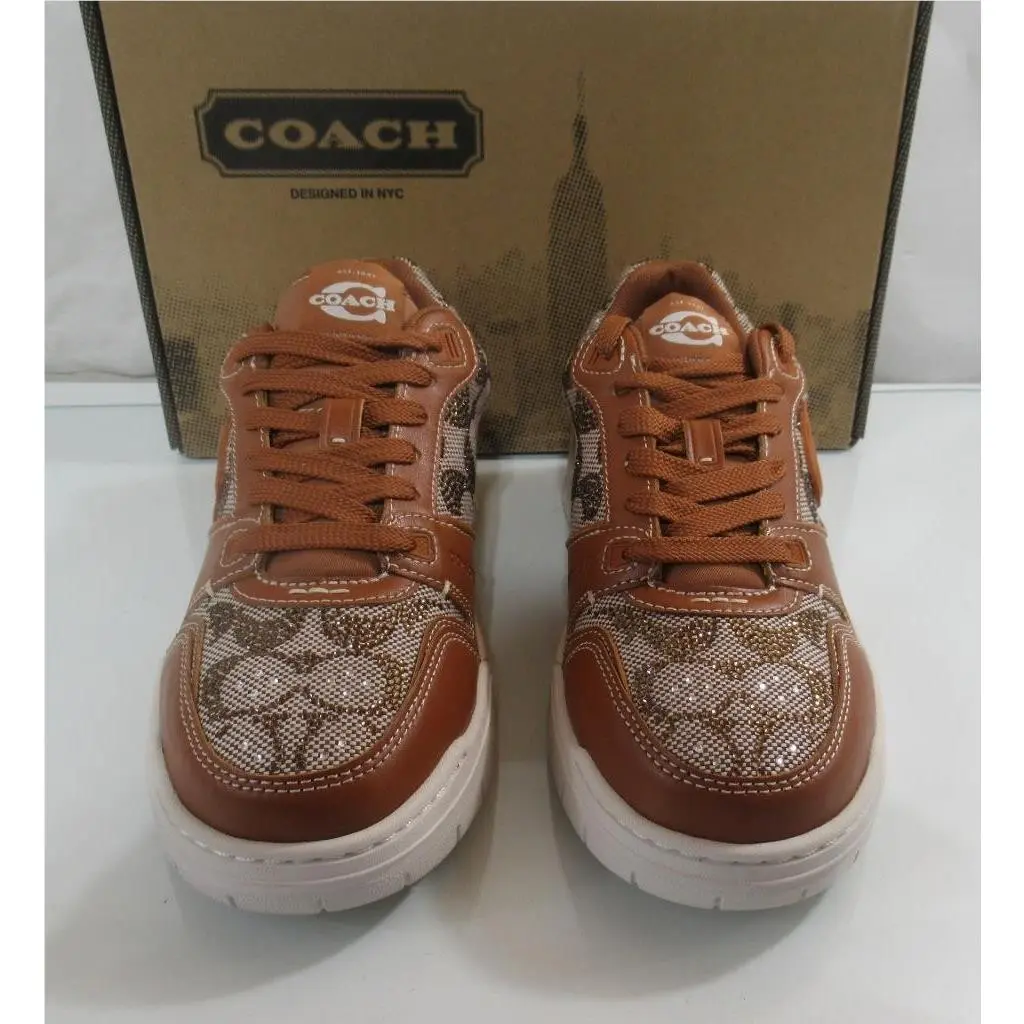 Coach shoes - Coach Crystal Jacquard Soho Sneaker - CDE26 - Brown (UPC: 198685085426) 3