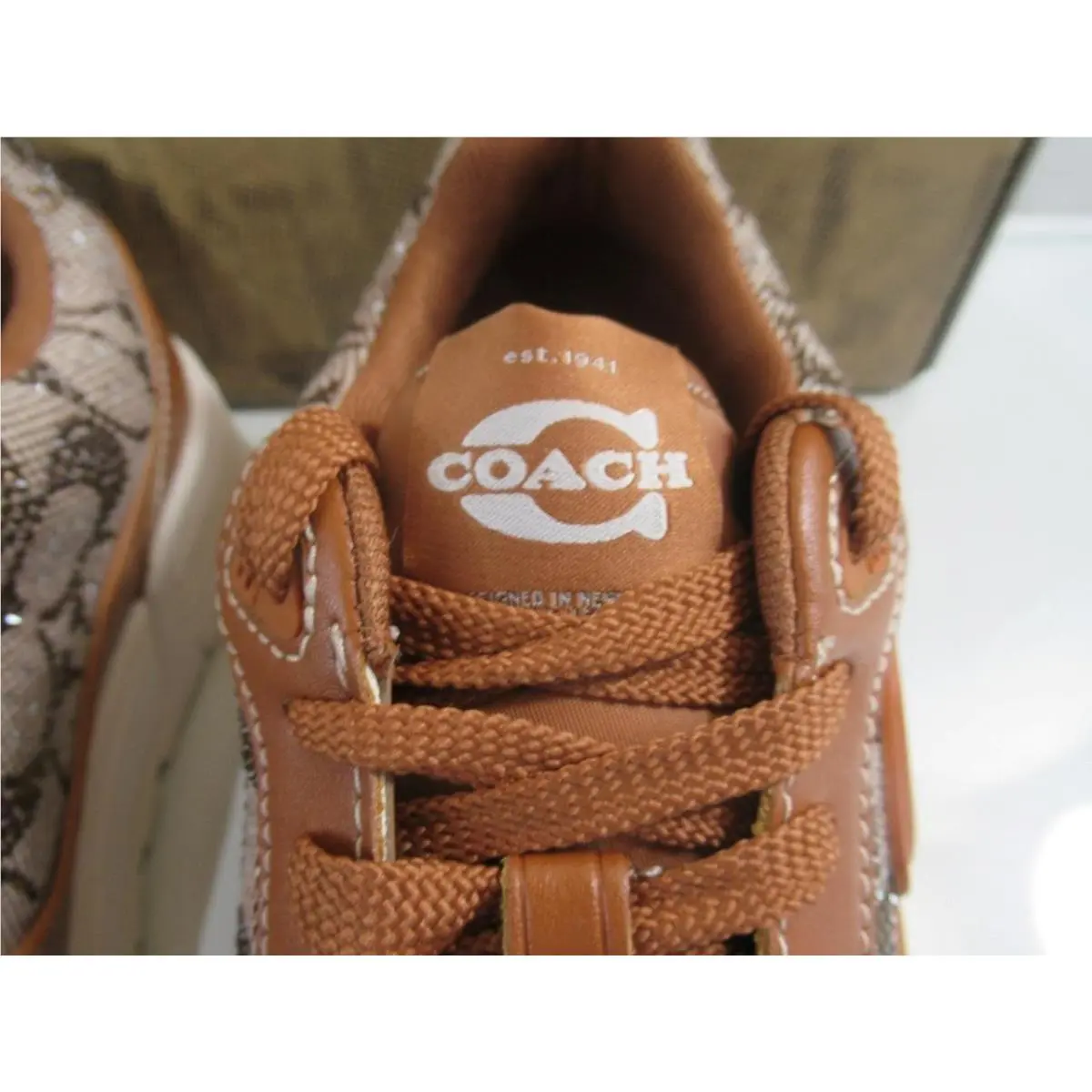 Coach shoes - Coach Crystal Jacquard Soho Sneaker - CDE26 - Brown (UPC: 198685085426) 4