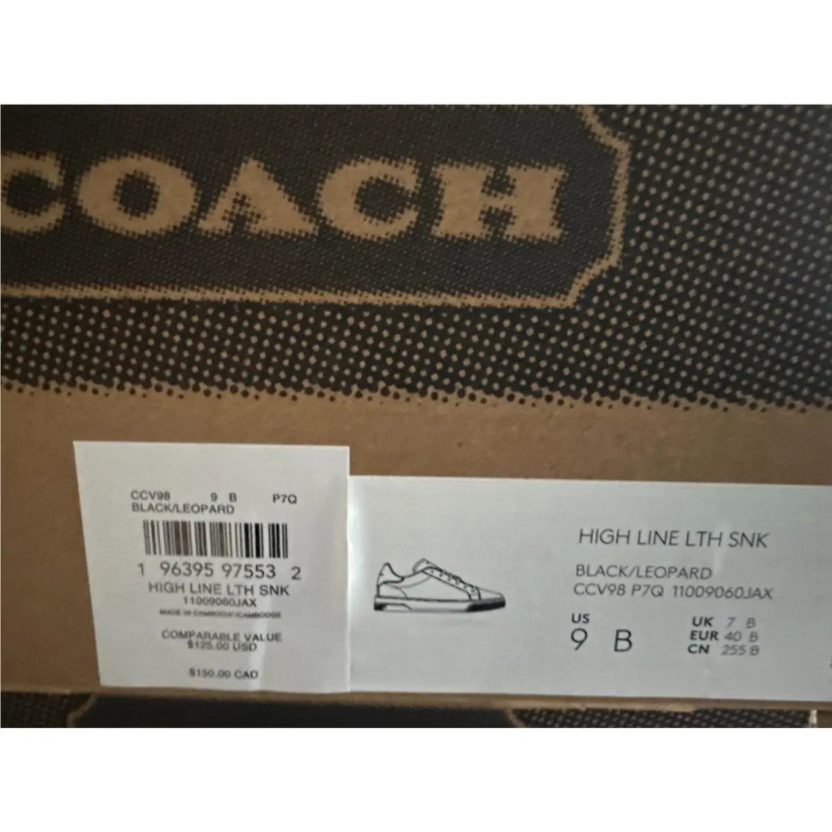 Coach shoes - Chalk Sport Red - Chalk Sport Red - Cz361 - BLACK LEOPARD 9