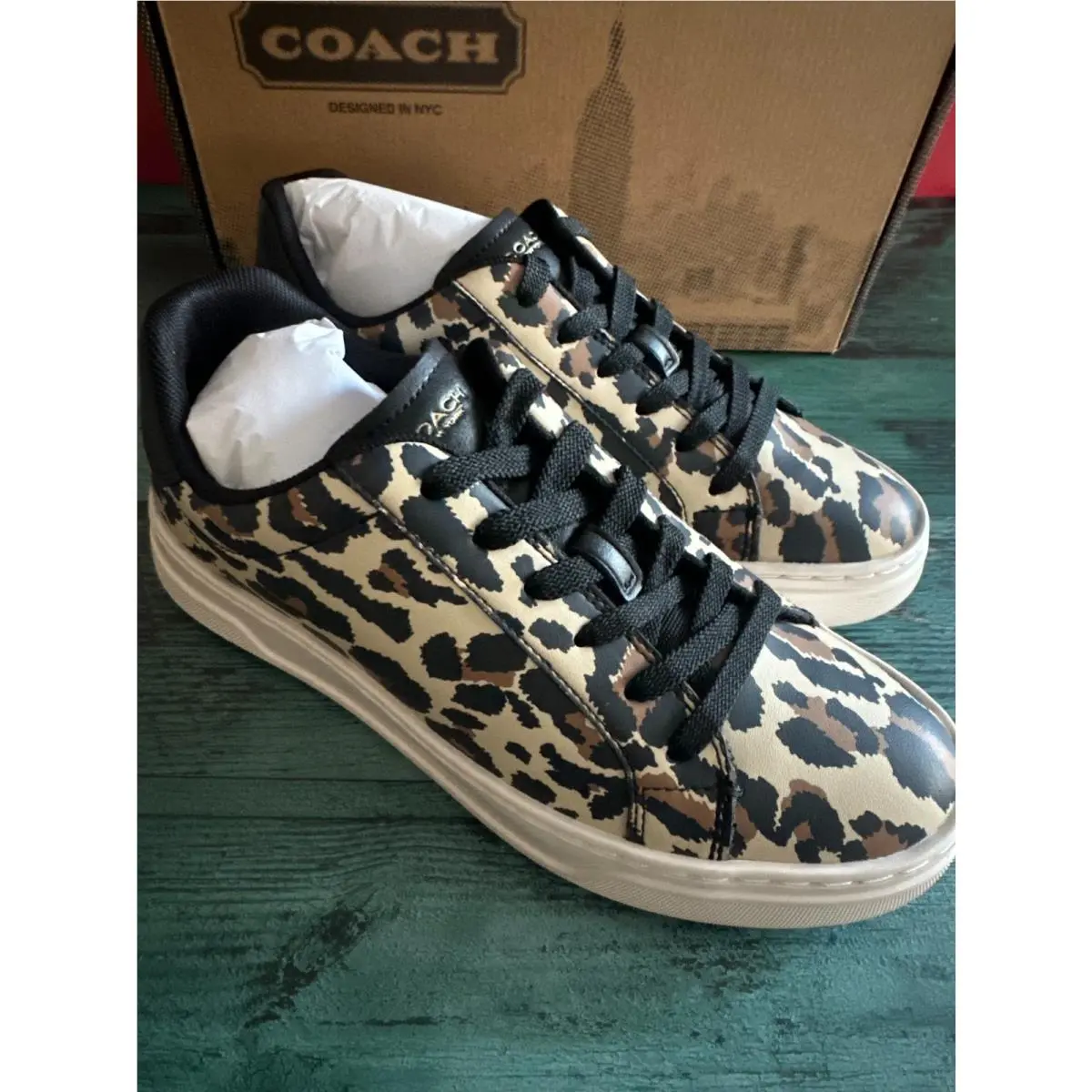 Coach shoes - Chalk Sport Red - Chalk Sport Red - Cz361 - BLACK LEOPARD 2