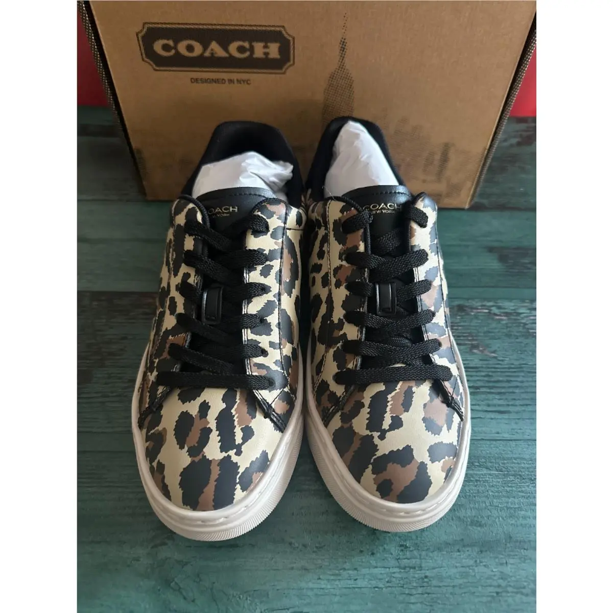 Coach shoes - Chalk Sport Red - Chalk Sport Red - Cz361 - BLACK LEOPARD 5