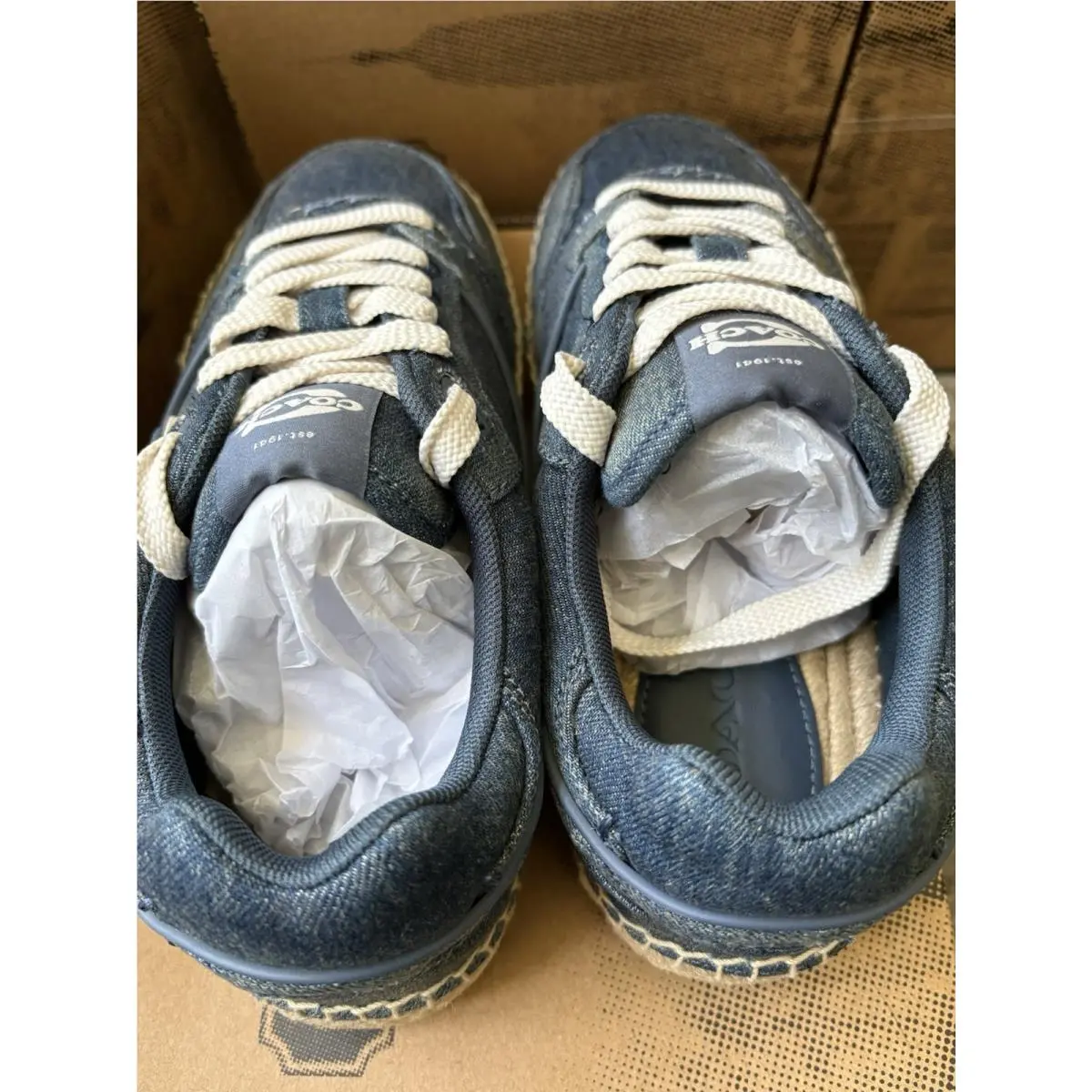 Coach shoes - COACH Soho ESPDRLE Signature - Soho ESPDRLE Signature - CEE49 - Blue (UPC: 0198685141139) 8