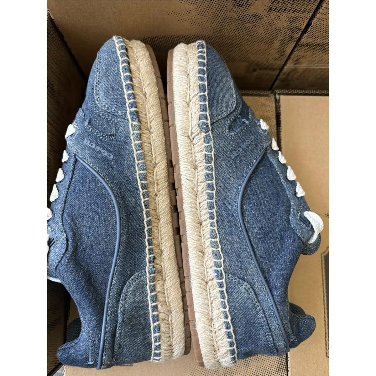 Coach shoes - COACH Soho ESPDRLE Signature - Soho ESPDRLE Signature - CEE49 - Blue (UPC: 0198685141139) 9
