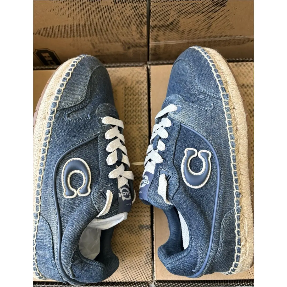 Coach shoes - COACH Soho ESPDRLE Signature - Soho ESPDRLE Signature - CEE49 - Blue (UPC: 0198685141139) 10