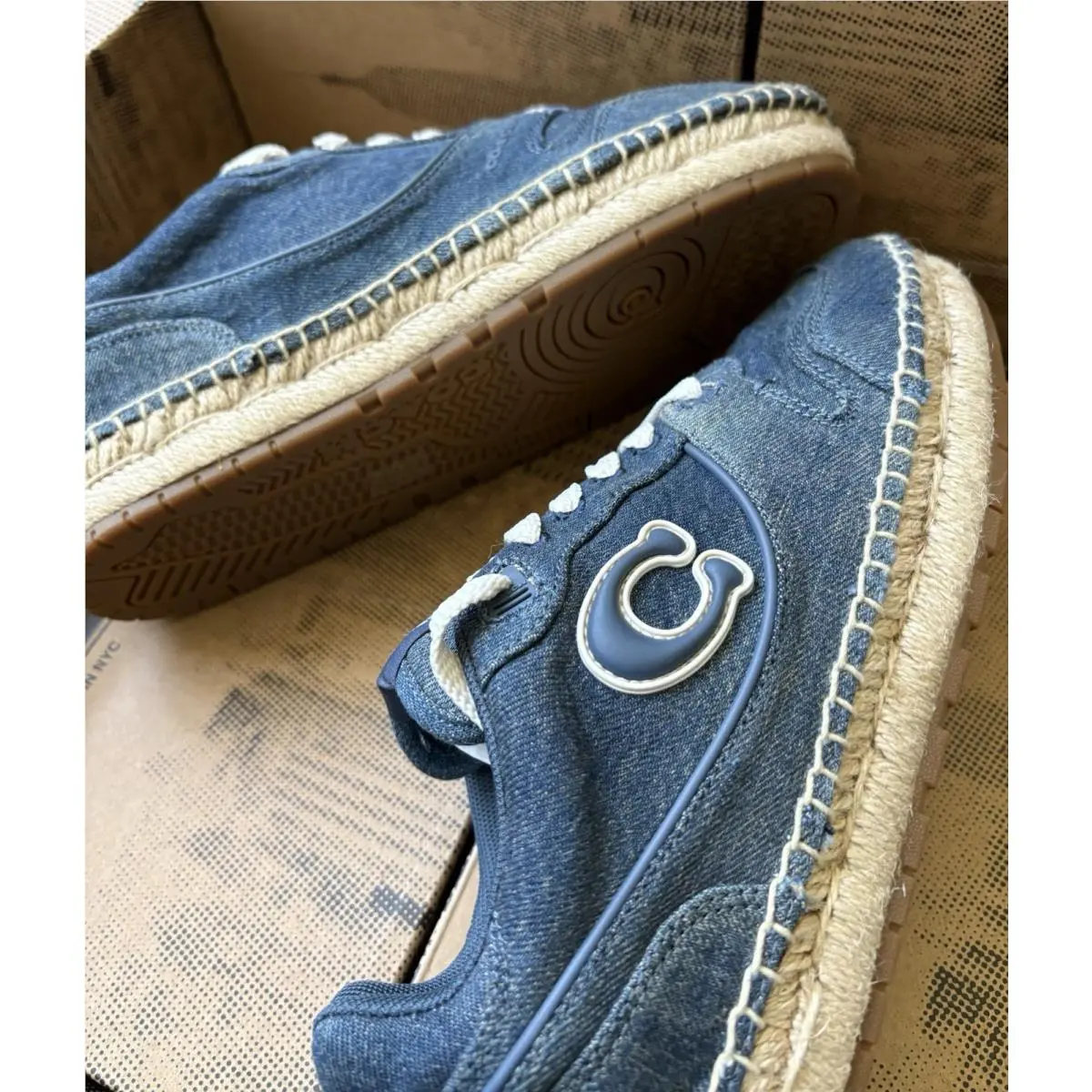 Coach shoes - COACH Soho ESPDRLE Signature - Soho ESPDRLE Signature - CEE49 - Blue (UPC: 0198685141139) 11