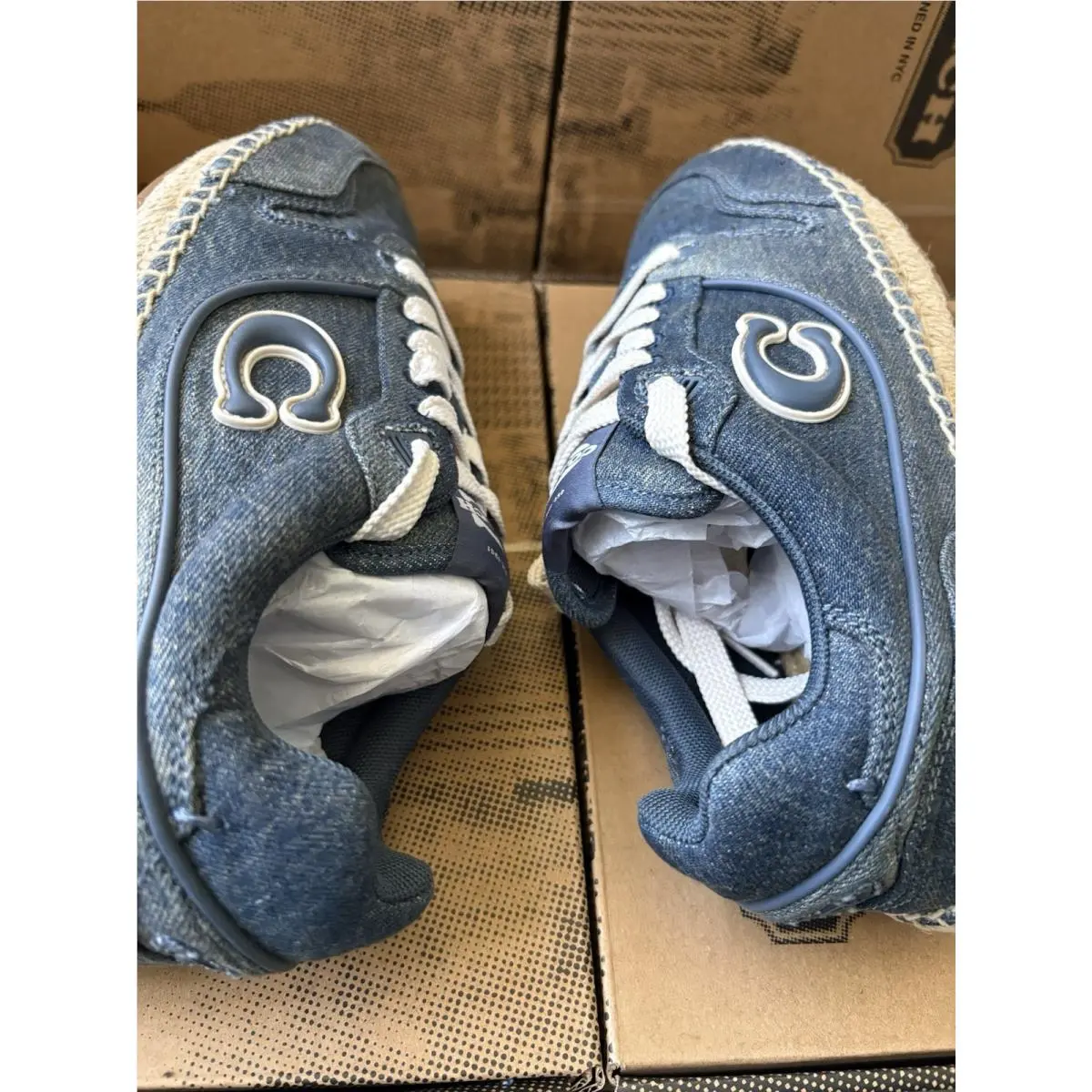 Coach shoes - COACH Soho ESPDRLE Signature - Soho ESPDRLE Signature - CEE49 - Blue (UPC: 0198685141139) 12
