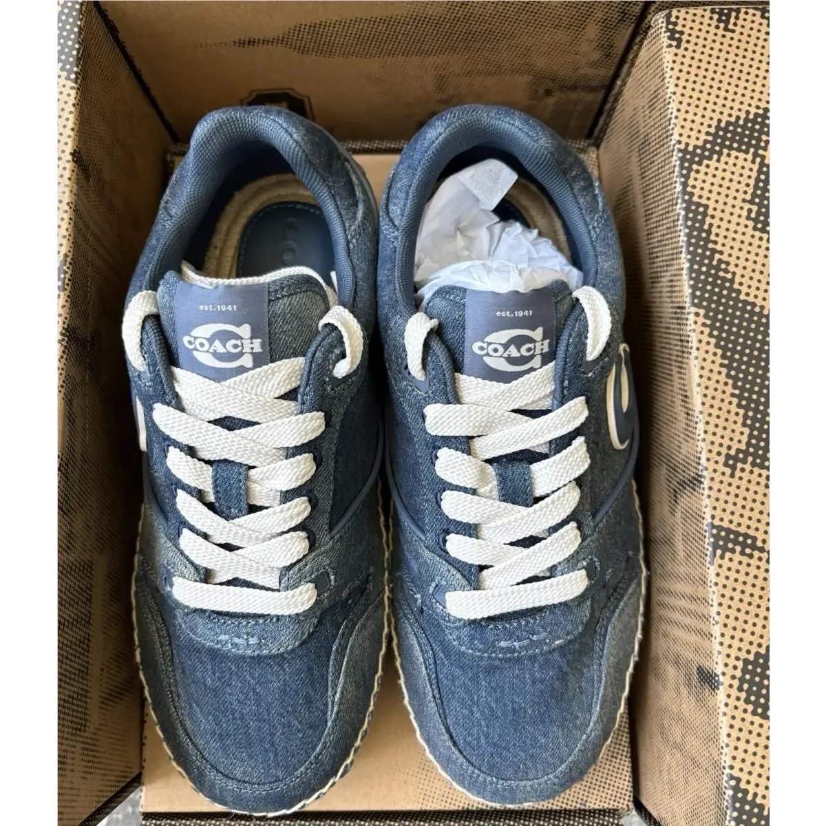 Coach shoes - COACH Soho ESPDRLE Signature - Soho ESPDRLE Signature - CEE49 - Blue (UPC: 0198685141139) 3