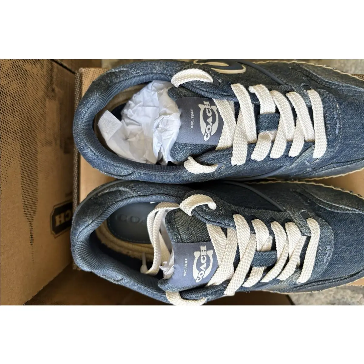 Coach shoes - COACH Soho ESPDRLE Signature - Soho ESPDRLE Signature - CEE49 - Blue (UPC: 0198685141139) 5